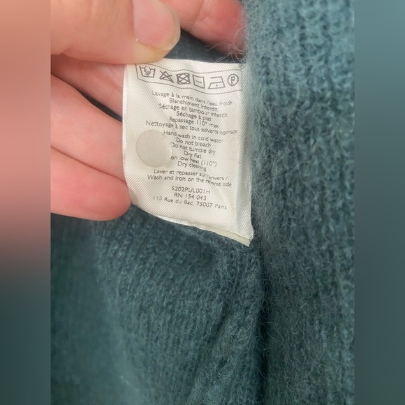 Sezane Gaspard Teal Button-Up Cardigan Size XS - Picture 5 of 8